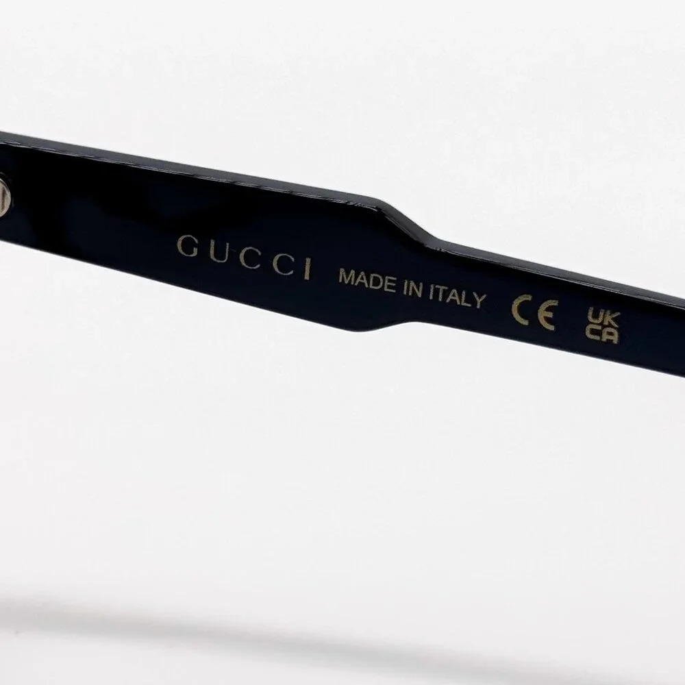 NEW GUCCI GG1265O 005 EYEGLASSES MEN BLUE EYEWEAR